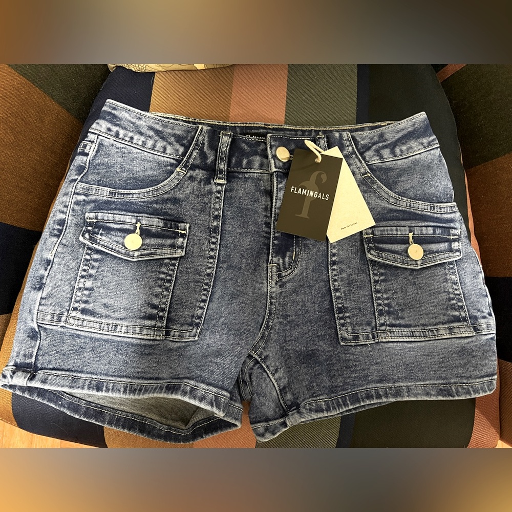 Blue Denim Shorts